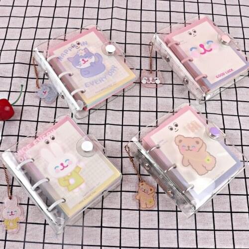 1pc Cute Bear Notepad Monthly and Weekly Daily Planning Schedule Book Journals Cute Grid Notebook Planner 2021 2022 Stationery