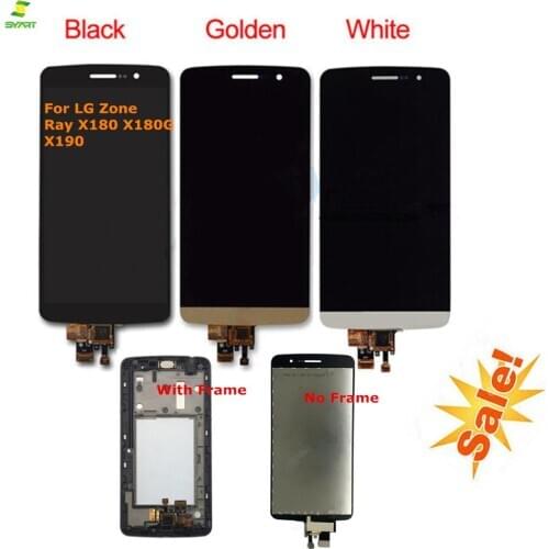 5.5" For LG Zone X180 For Ray X190 LCD Display + frame +Touch Screen Digitizer Assembly LCD For LG X180 X190 Replacement Parts