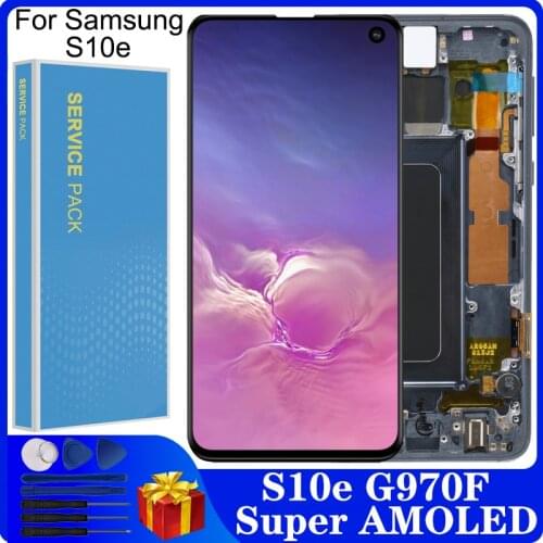 5.8" SUPER AMOLED S10e LCD For SAMSUNG Galaxy S10 E G970F/DS G970W G970U SM-G9700 LCD Display Touch Screen Digitizer Replacement