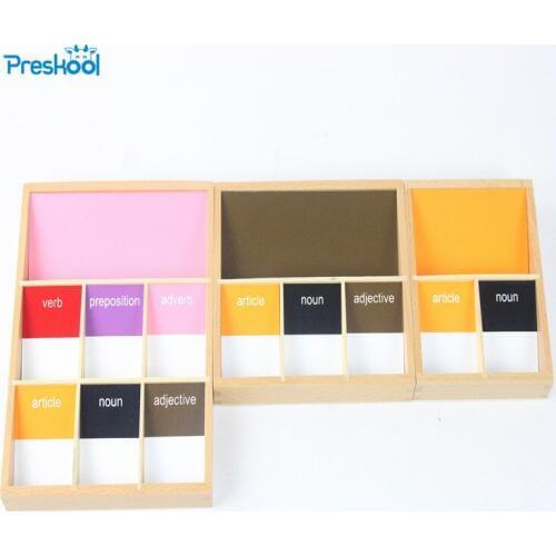 Baby Toy Montessori Basic Language Grammar Sympols 2st Early Childhood Education Preschool Training Kids Brinquedos Juguetes