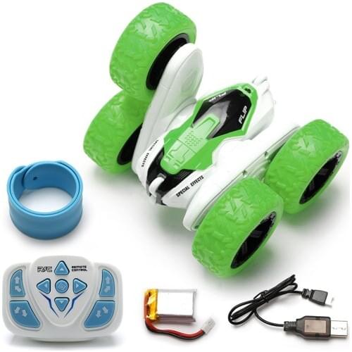 Childrens 2.4G mini-two-sided stunt car Remote control high-speed dance cool stunt car wholesale
