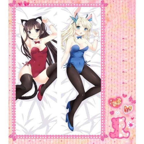 Anime Cartoon Boku wa Tomodachi ga Sukunai Double-Sided Bolster Hugging Pillow Case Pillow Cover Pillowcase Peach Skin No.1288