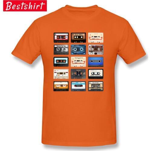 Look at Me ! XXXTentacion Tshirts Classic Vintage Cassette Youth Orange T Shirts Men Hip Hop Magnetic Tape Music T-Shirts Boy