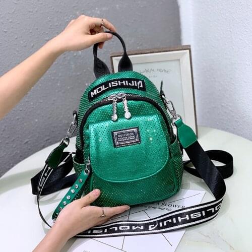 New Hollow Out Backpack for Women Small Rivet Luxury Shoulder Bags Brand Mochila Escolar Nina Travel School Sac A Dos