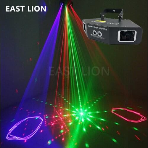 New Style 4 Lens Disco Laser Projector Rgb Lamp Dmx Image Lines Beam Light Dj Party Nightclub Soundlights Lights Bar For Home