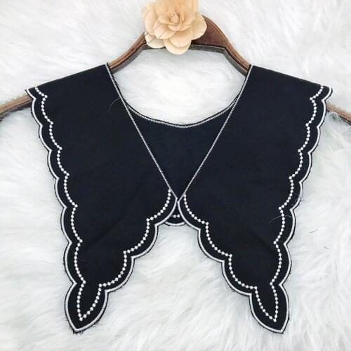 Luxury black Chiffon Ruffle lace fabric Embroidered lace fabric sewing DIY craft trim Ribbon wedding dress cloth Accessory