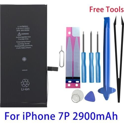 Runtianjin Replacement mobile phone battery For iPhone 7 Plus 7P 2900mAh High Capacity Bateries Free Tools
