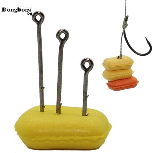 Dongbory 50pcs Carp Fishing Hook Bait Sting Straight Two Barbes Ultra Slim Boilies Spike for Carp Feeder Fishing Hair Rig