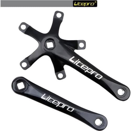 Litepro Bicycle Crank Folding Road Bike Crankset 170mm Crank Arm Square Crankset BCD 130mm Cycling Bicycle Parts
