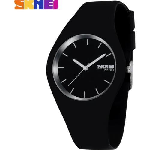 SKMEI Fashion Casual Quartz Watch Women Men watches Montre Femme Reloj Mujer Silicone Strap Waterproof Sport Wristwatches 9068