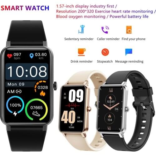 MOCRUX Smart Watch 1.57 Inch Colorful Touch Screen Fitness Bracelet ZX18 Smartwatch Gift For Men And Women Unisex watch