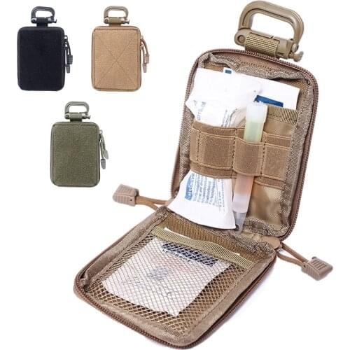 Tactical Molle Pouch Military Medical Organizer Storage Pouch Utility EDC Tool Bag Outdoor Waist Pack First Aid Kit Bag Hunting