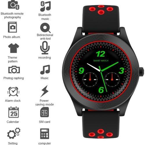 TF8 Android Wristwatch Support Sim Memory Card Sports Fitness Tracker Watch Round Smart Watch Phone Smartwatch Bluetooth