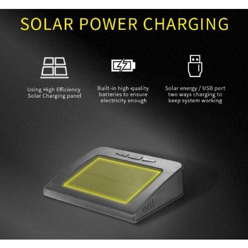 Accurate Lightweight Solar Power Auto Security Alarm Tire Pressure Control System with 4 Internal Sensor for Auto