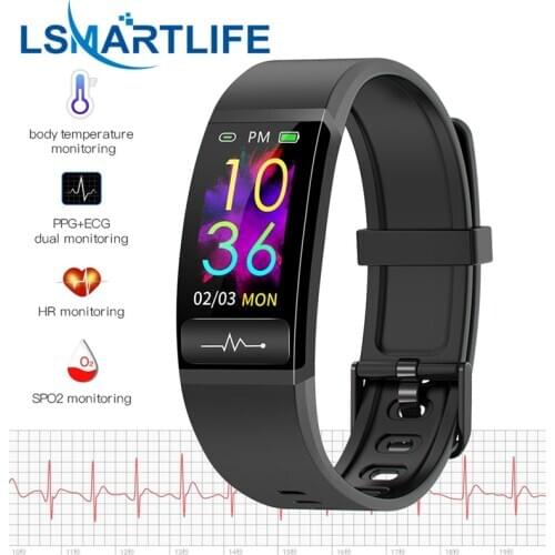 M8 Smart Bracelet Body Temperature Monitor Heart Rate Blood Pressure Health IP68 Waterproof Watch Bluetooth Band