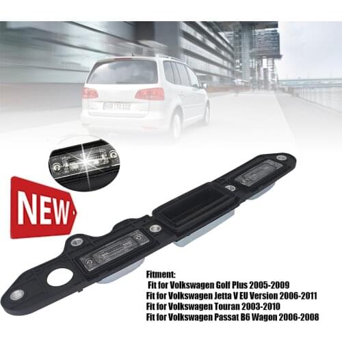 Rear Trunk Lid Tailgate Shake Handle Bar License Light Plate w/ Micro Switch 1TD827574A For VW Golf Plus Jetta Passat B6 Touran