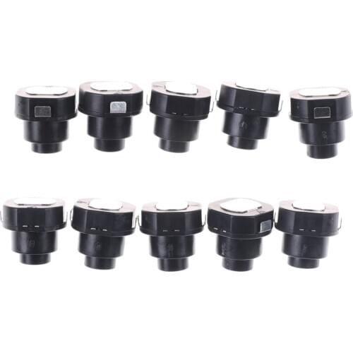 10PCS a lot Flashlight Torch Part Round Push Button Switch Black DC 30V 1A 10mm x 10mm (D*H)