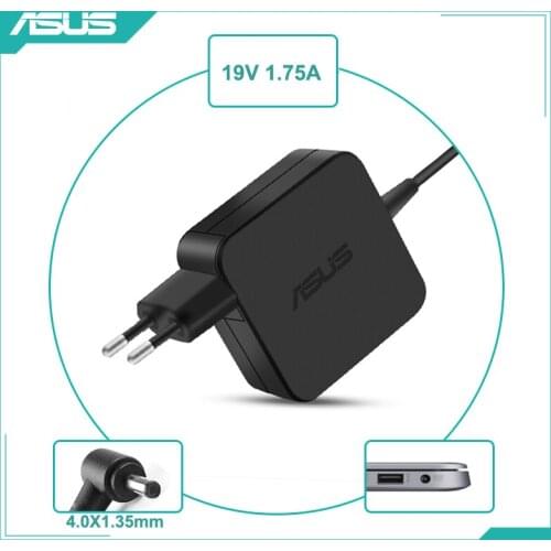 19V 1.75A 4.0x1.35mm 33W AC Adapter Power Charger For Asus Laptop X543MA W202NA E410MA X509MA X409MA E210MA E203MA E406MA