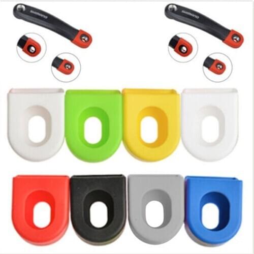 2pcs Silicone Gel Bike Cycling Crank Arm Boot Protector Mountain Bike Crankset Sleeve Bicycle Crankset Protective Cover