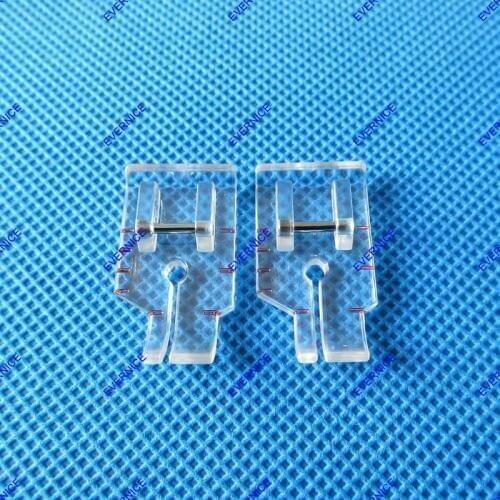 2 PCS Snap On 1/4" Quilting Patchwork clear Foot for Brother SA125
