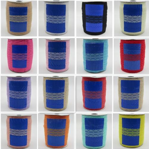 2018 Top quality 300 Yard White Lace Ribbon 40mm wide Lace Trim Fabric Embroidered lace trimmings for sewing african lace fabric