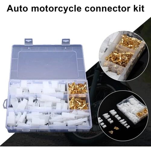 380PC 2.8MM 2 3 4 6-pin Motorcycle Wire Connector Kit Automobile Auto Tools Car Accessories автомобильные товары Dropshipping