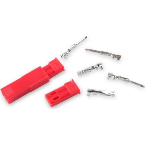 50pcs JST Connector Plug 2pin Female, Male and Crimps RC Battery Connector for Auto,E-Bike,boat,LCD,LED ,ship Electrical Spare