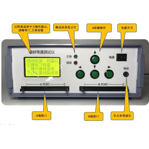 64-channel 128P Wire Continuity Tester, Various Data Cable On-off and Short-circuit Wire Sequence Detectors