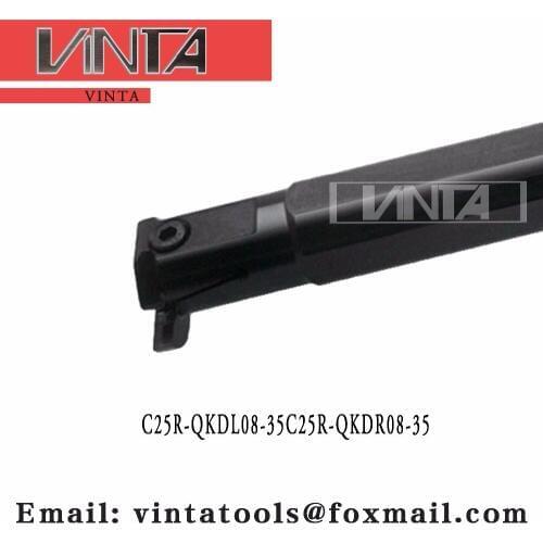 Free shipping C25R-QKDL08-35/C25R-QKDR08-35 Internal grooving and turning tool holder matched inserts ZTKD0608-MG