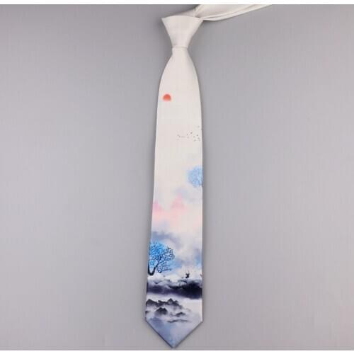 Free Shipping New Male mens 2020 Original design personality gift necktie Creative painted in the fairy 7CM casual printed tie