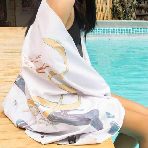 Nu-June Quick Dry Beach Towel Microfiber Bath Towels Cushion Swimming Outdoor Portable Water Sports Blanket Camping Surf Towel