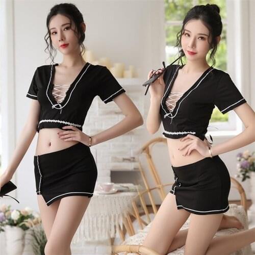Erotic temptation sexy stewardess uniform couple sex play cosplay secretary uniform sexy lingerie Valentines Day romantic gift