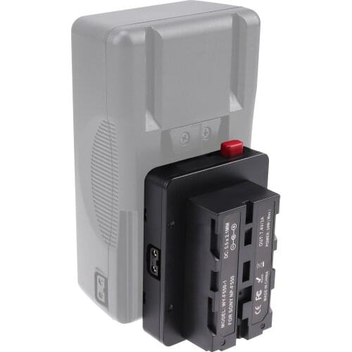 FOTGA V-Lock D-tap Battery Plate Adapter V Mount Plate for Sony NP-F Battery Monitors Cameras