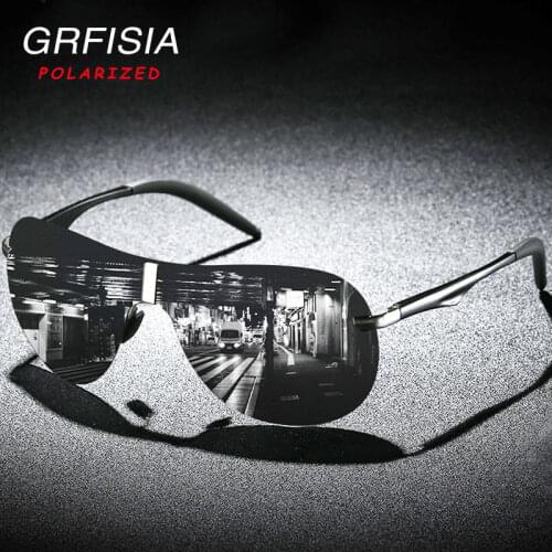 GRFISIA Fashion Men Polarized Sunglasses Brand Designer Vintage Outdoor Sun Glasses Men Driving Fishing Goggles Shadow TN7