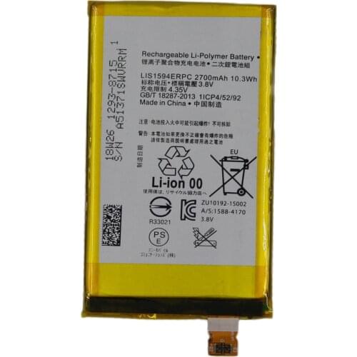 ISUNOO 10pcs/lot 2700mah LIS1594ERPC Lithium Battery For SONY Xperia compact Z5C Z5 mini E5823 Internal Replacement batteries