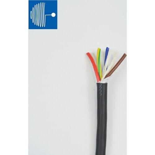 TRIUMPHCABLE/SHENGPAI 10 meter UL2587 0.5mm 0.75mm 2/3/4/6/7core High Flexible Unshielded Drag Chain multi-core mechanical cable