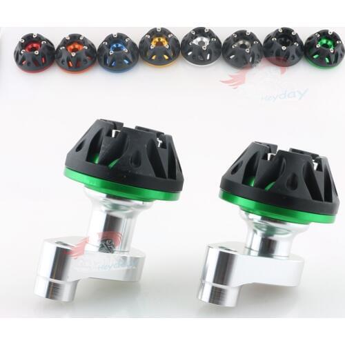 Motorcycle Aluminum Left + Right Crash Pads Frame Sliders Engine Protector For 2008-2014 YaMAha YZF R6 2009 2010 2011 2012 2013