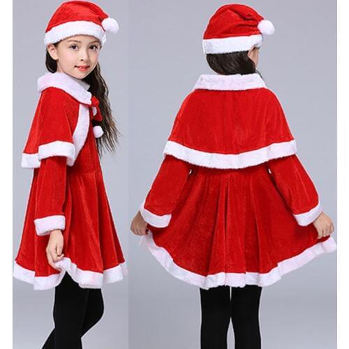 Autumn 2019 New Arrivals Winter Clothes Toddlers Teen Girls Christmas Clothes Santa Claus Costumes for Kids
