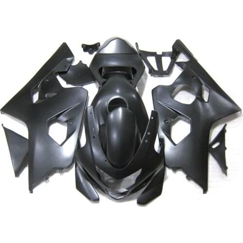 Platic Fairings for SUZUKI GSXR 600 750 2004 2005, Matte Black fairing kit GSXR600 GSXR750 k4 k5 PL242