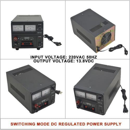 PW-12A Switching Mode DC Regulated Power Supply 0-20VDC 0-20Amp 13.8V Rated Voltage 0-16V Adjustable