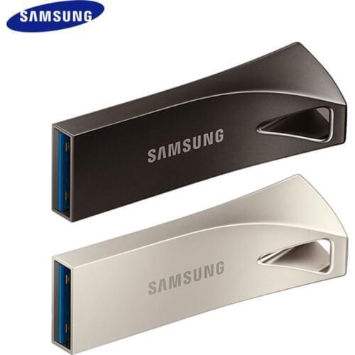 SAMSUNG USB Flash Drive Disk 32G 64G 128G 256G USB3.1 Champagne Metal Mini Pen Drive Pendrive Memory Stick Storage Device U Disk