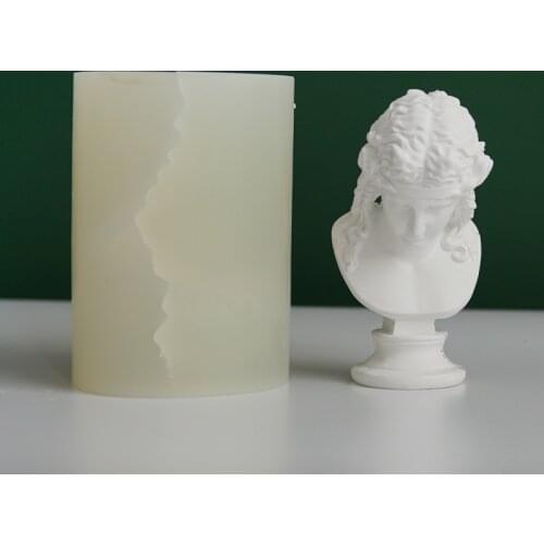 3D Alias Simulation Portrait Scented Candle Silicone Mold DIY Handmade Aromatherapy Clay Plaster Soap Resin Mould Supplies