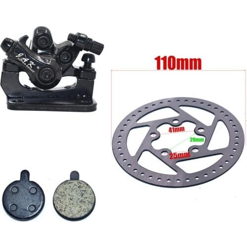 10 inch M365 Electric Scooter Brake and 110mm Brake with Brake Pads Disc for Kugoo M4 Kick Scooter Skateboard Accessories
