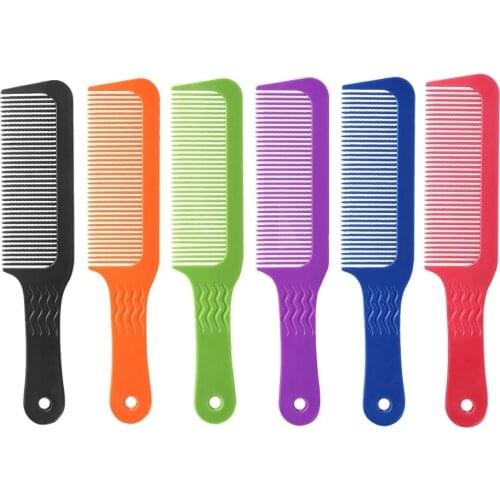 1 Pcs 3D Hairdressing Clipper Comb Anti Slide Handle Barber Carbon Antistatic Haircut Comb Stick Hair For Professional Use