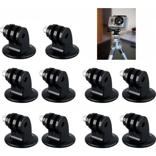 10PCS for GOPRO Tripod Mount to 1/4 Screw Mount Adapter Converter for Action Camera Hero HD Hero 6 5 4 3 3+ xiaomi yi 4k