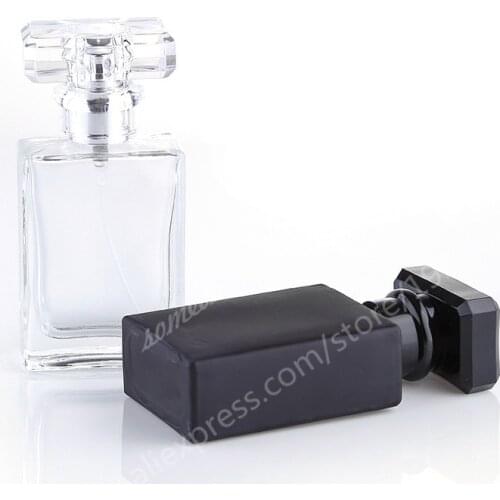 100 pcs 30ML Perfume Sub-bottle High-grade Hydrating Spray Bottle Glass Travel Press Small Spray bottle Empty Perfume Bottle