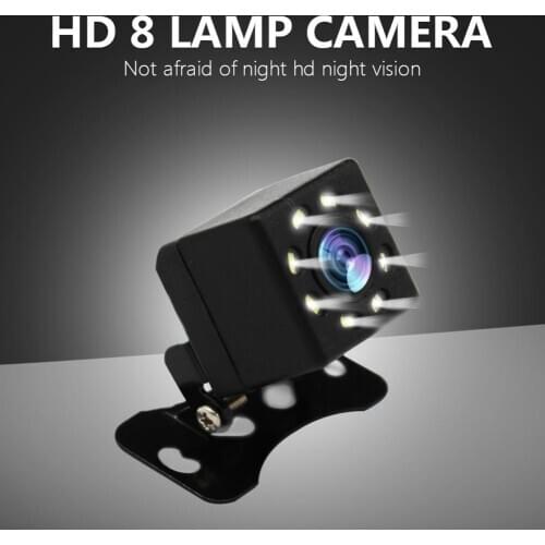 Car Reverse Camera Video Recorder 8 LEDs Night Vision Rear View Light Auto Parts
