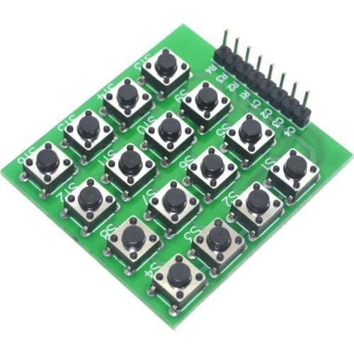 Free Shipping 4x4 Matrix 16 Keypad Keyboard Module 16 Button Mcu for Arduino