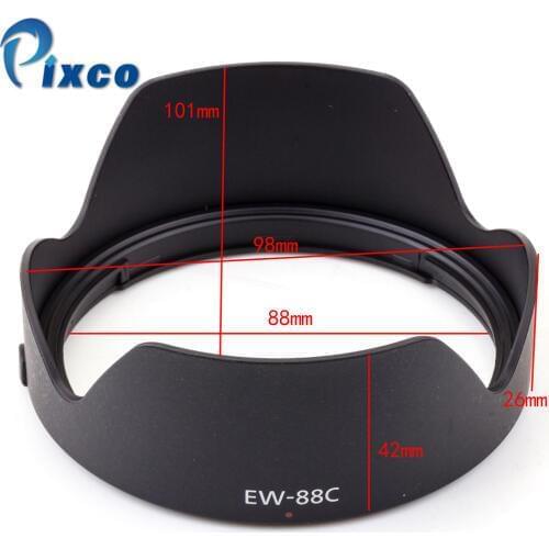 Pixco EW-88C Bayonet Mount Lens Hood For Canon EF 24-70mm f/2.8L II USM Lens