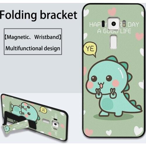 Luxury Wrist Strap Case For Asus zenfone Selfie ZD551KL Z00UD Phone Car Holder Back Covers For Asus ZenFone 3 ZE552KL